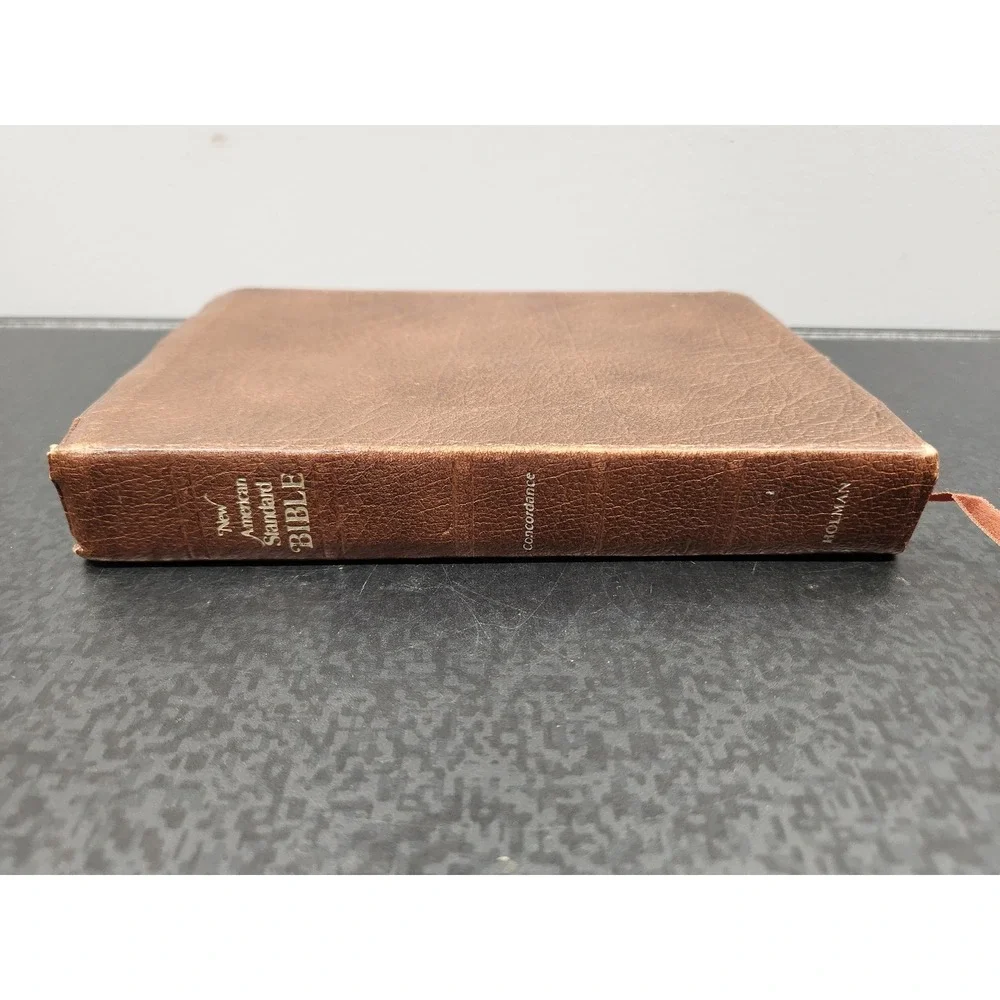 Vintage NASB New American Standard Bible AJ Holman 1973 Brown Concordance